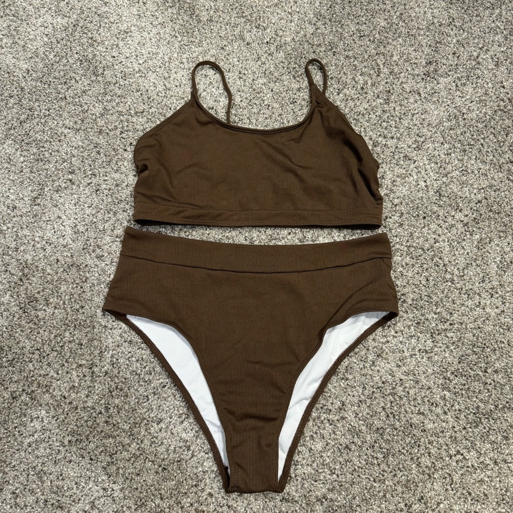 NWOT Brown Women's Swimwear Set
